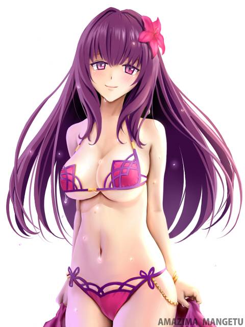 scathach (fate grand order)+scathach (swimsuit assassin) (fate)