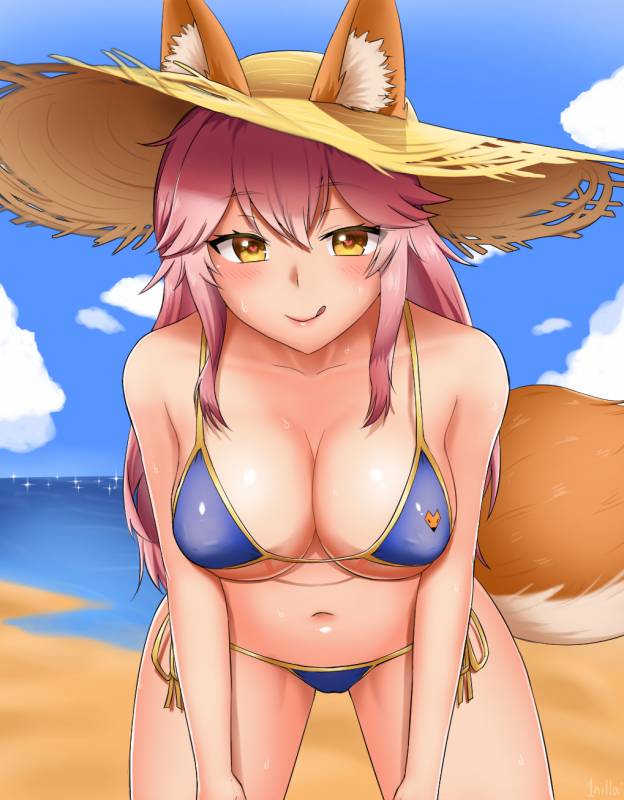 tamamo (fate) (all)+tamamo no mae (fate)+tamamo no mae (swimsuit lancer) (fate)