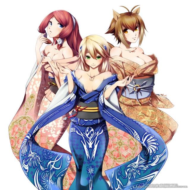 makoto nanaya+noel vermillion+tsubaki yayoi