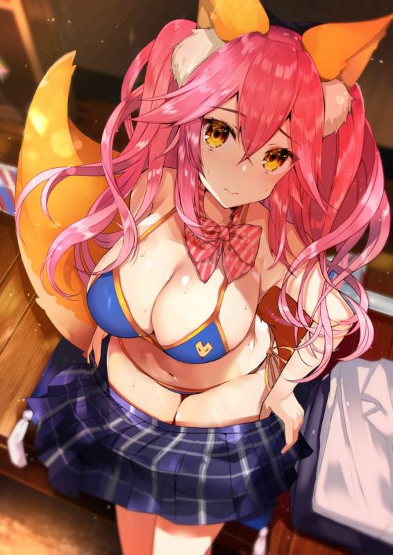 tamamo (fate) (all)+tamamo no mae (fate)+tamamo no mae (swimsuit lancer) (fate)