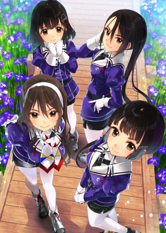 ashigara (kantai collection)+haguro (kantai collection)+myoukou (kantai collection)+nachi (kantai collection)