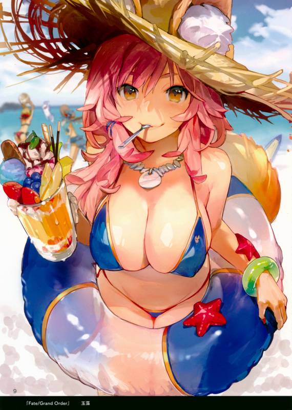 tamamo (fate) (all)+tamamo no mae (fate)+tamamo no mae (swimsuit lancer) (fate)