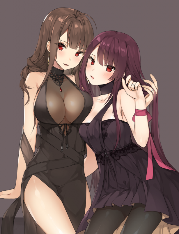 dsr-50 (girls frontline)+wa2000 (girls frontline)