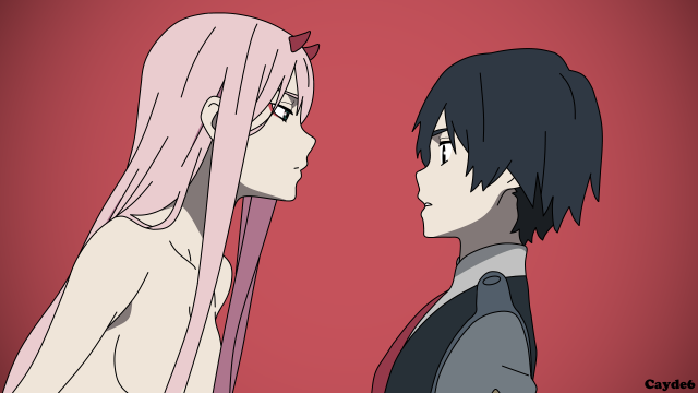 hiro (darling in the franxx)+zero two (darling in the franxx)