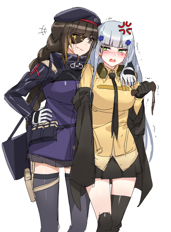 hk416 (girls frontline)+m16a1 (girls frontline)