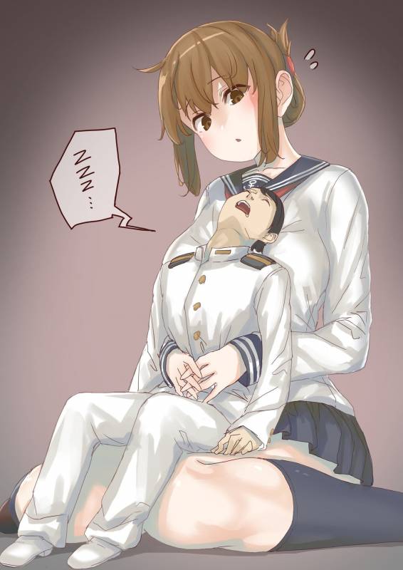 admiral (kantai collection)+inazuma (kantai collection)