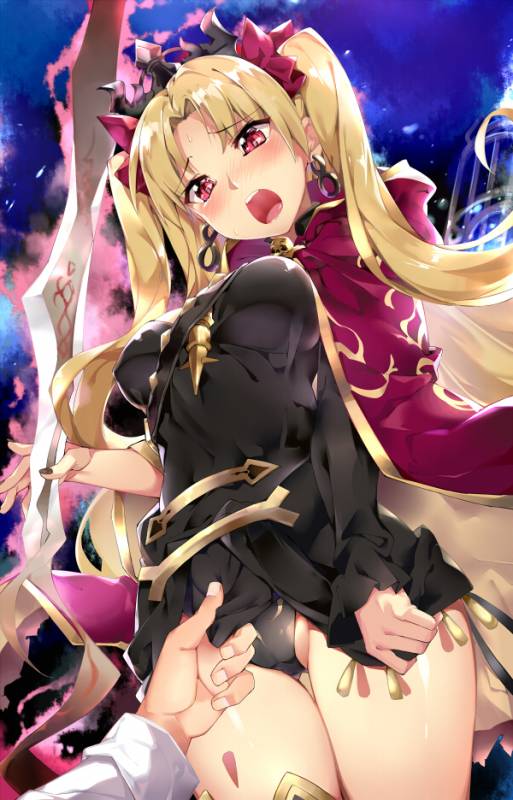 ereshkigal (fate grand order)+fujimaru ritsuka (male)+tohsaka rin