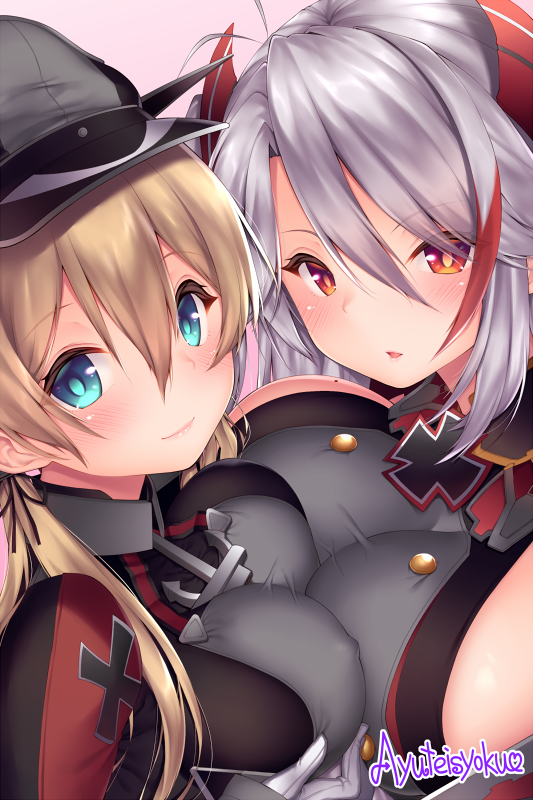 prinz eugen (azur lane)+prinz eugen (kantai collection)