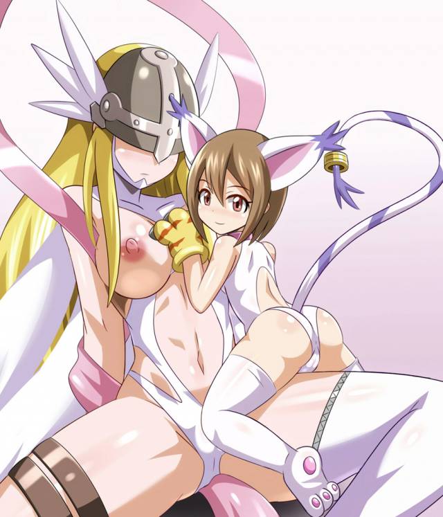 angewomon+tailmon+yagami hikari