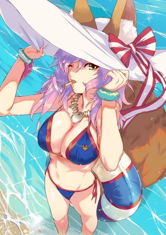 tamamo (fate) (all)+tamamo no mae (fate)+tamamo no mae (swimsuit lancer) (fate)