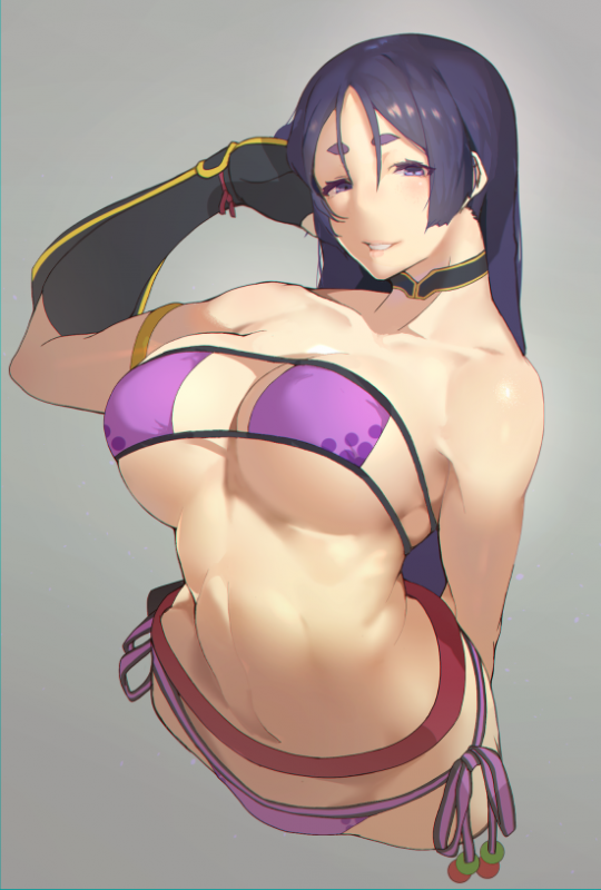 minamoto no raikou (fate grand order)+minamoto no raikou (swimsuit lancer) (fate)