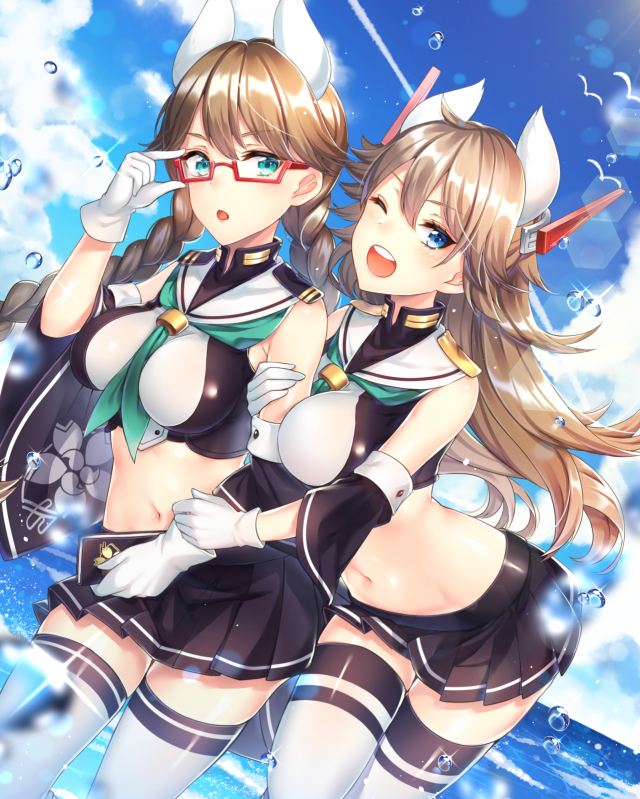 furutaka (azur lane)+kako (azur lane)