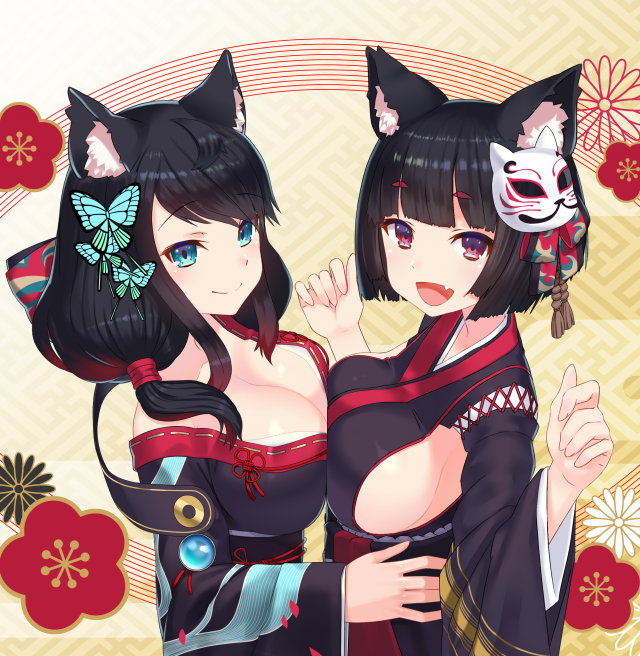 fusou (azur lane)+yamashiro (azur lane)