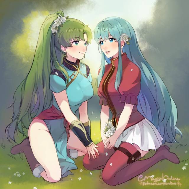 eirika+lyndis (fire emblem)