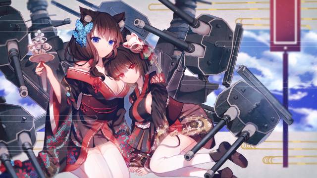 fusou (azur lane)+yamashiro (azur lane)