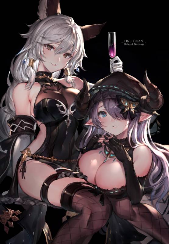 heles+narmaya (granblue fantasy)+narumeia (granblue fantasy)