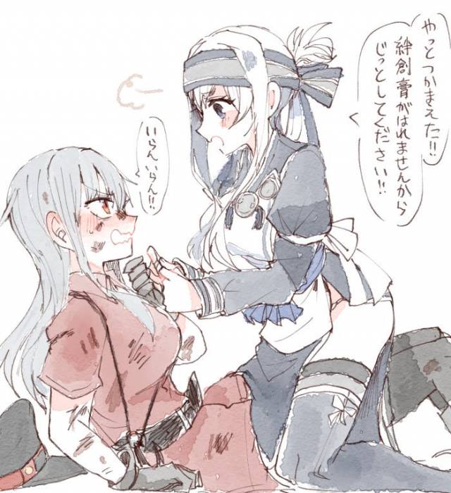 gangut (kantai collection)+kamoi (kantai collection)