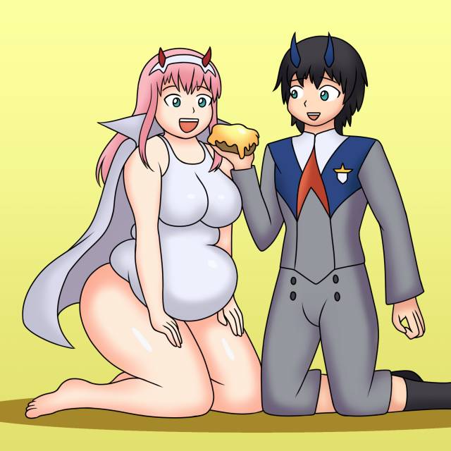 hiro (darling in the franxx)+zero two (darling in the franxx)