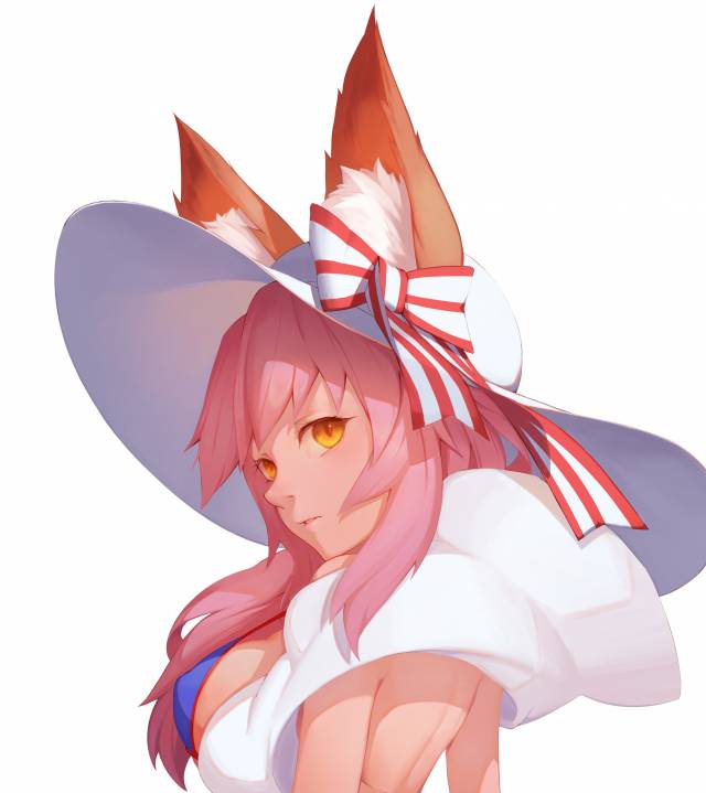 tamamo (fate) (all)+tamamo no mae (swimsuit lancer) (fate)