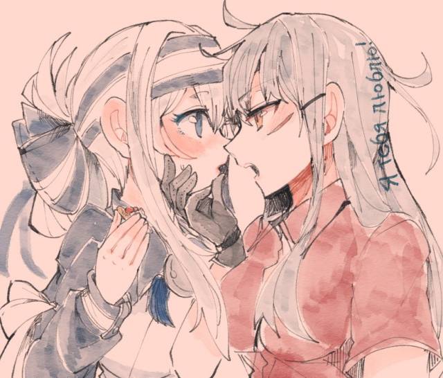 gangut (kantai collection)+kamoi (kantai collection)