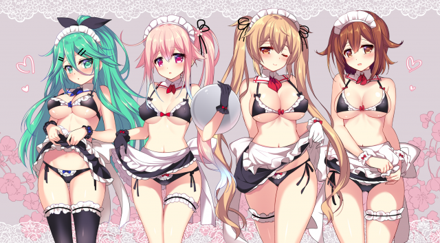 harusame (kantai collection)+murasame (kantai collection)+shiratsuyu (kantai collection)+yamakaze (kantai collection)