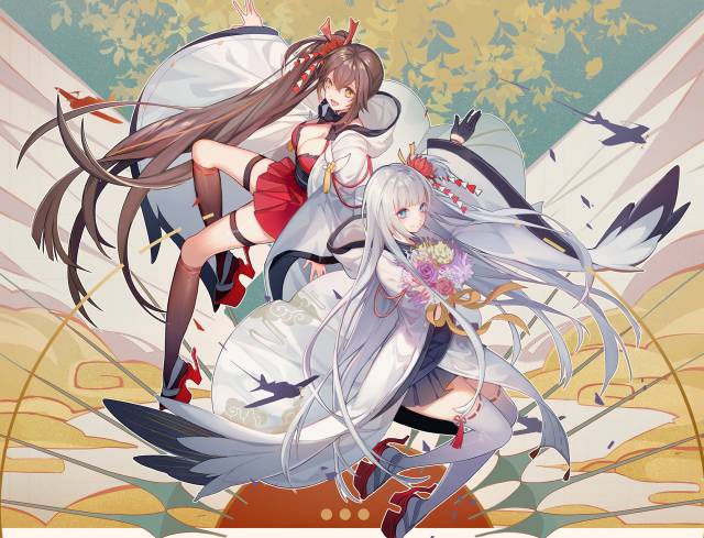 shoukaku (azur lane)+zuikaku (azur lane)