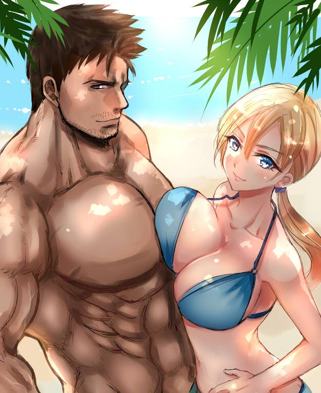 chris redfield+jill valentine