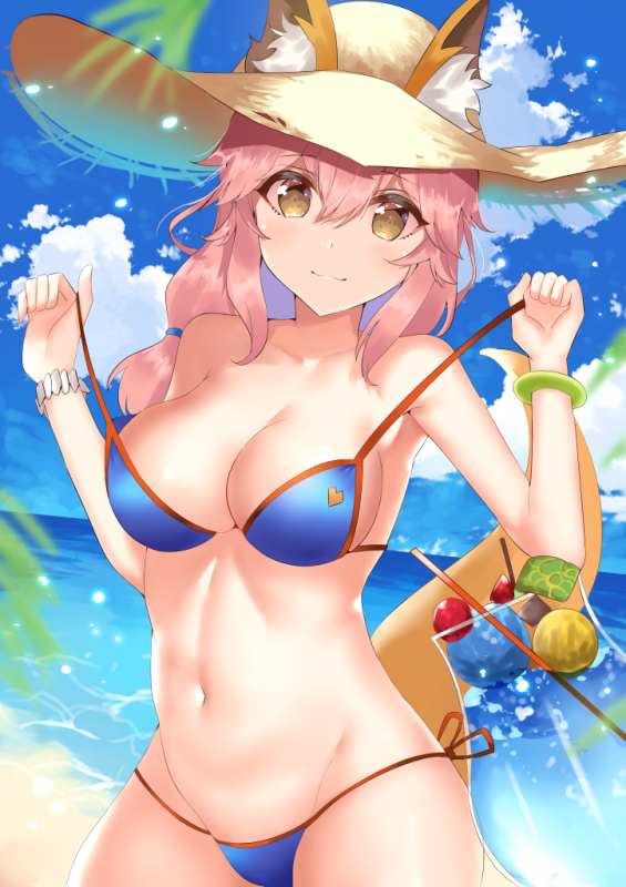 tamamo (fate) (all)+tamamo no mae (swimsuit lancer) (fate)