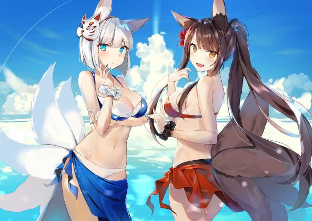 akagi (azur lane)+kaga (azur lane)