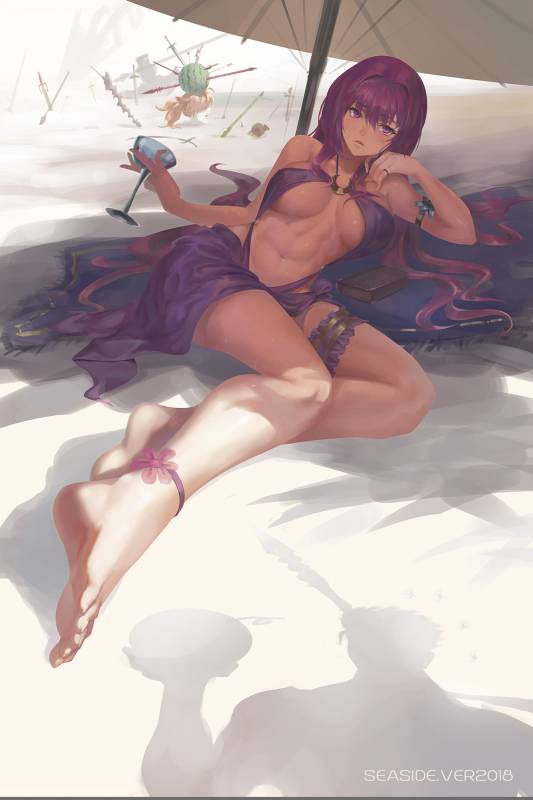 lancer+scathach (fate grand order)