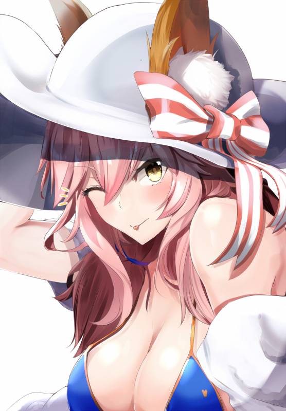 tamamo (fate) (all)+tamamo no mae (swimsuit lancer) (fate)