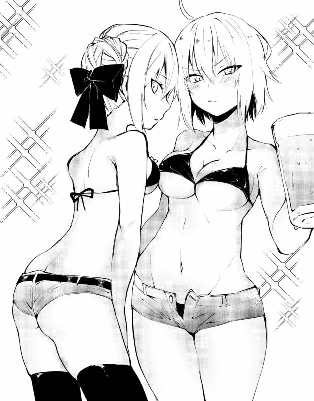 artoria pendragon (all)+jeanne d'arc (alter) (fate)+jeanne d'arc (fate) (all)+saber alter