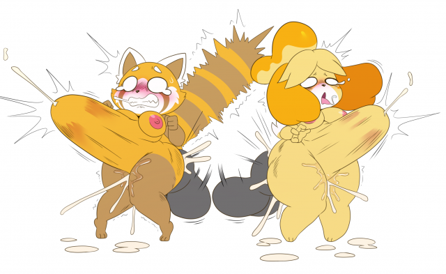 retsuko+shizue (doubutsu no mori)