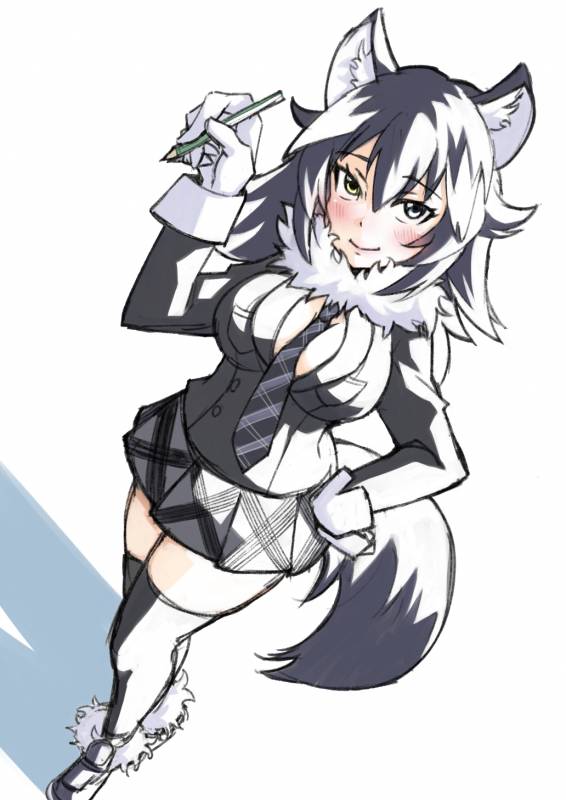 grey wolf (kemono friends)