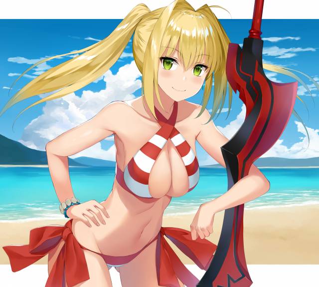 nero claudius (fate)+nero claudius (fate) (all)+nero claudius (swimsuit caster) (fate)