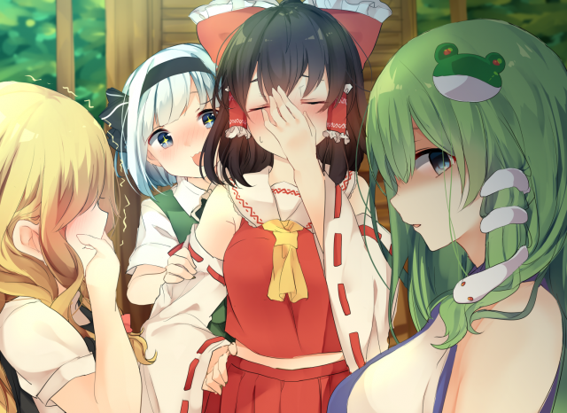 hakurei reimu+kirisame marisa+kochiya sanae+konpaku youmu