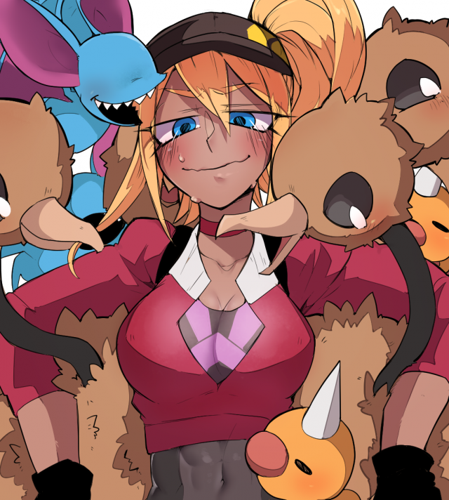 doduo+female protagonist (pokemon go)+weedle+zubat