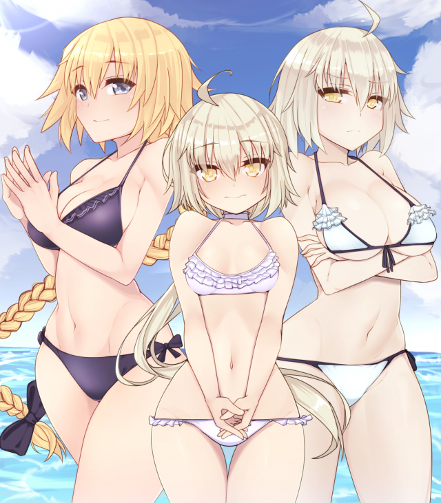 jeanne d'arc (alter) (fate)+jeanne d'arc (fate)+jeanne d'arc (fate) (all)+jeanne d'arc alter santa lily