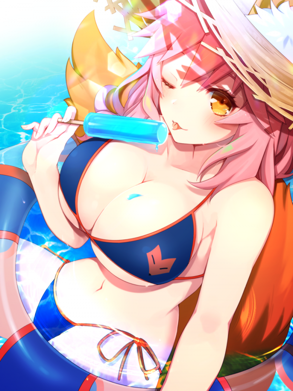 tamamo (fate) (all)+tamamo no mae (swimsuit lancer) (fate)