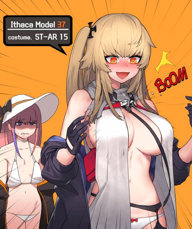 ithaca m37 (girls frontline)+st ar-15 (girls frontline)