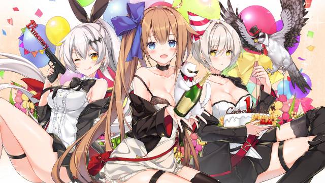 ballista (girls frontline)+fak- (girls frontline)+fis-seven (girls frontline)