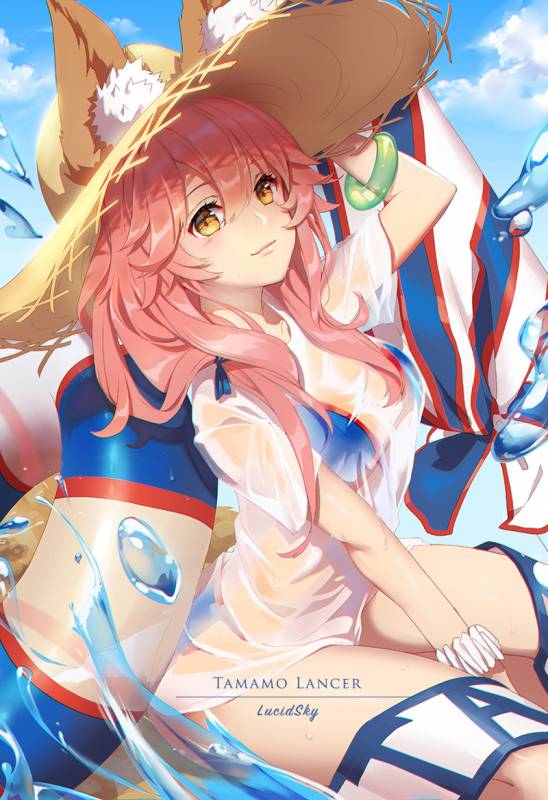 tamamo (fate) (all)+tamamo no mae (fate)+tamamo no mae (swimsuit lancer) (fate)