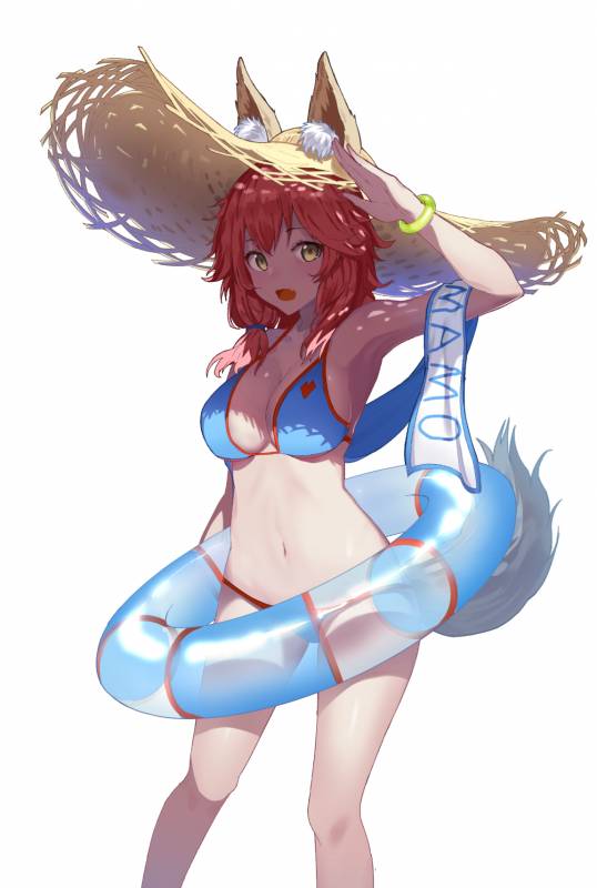 tamamo (fate) (all)+tamamo no mae (swimsuit lancer) (fate)