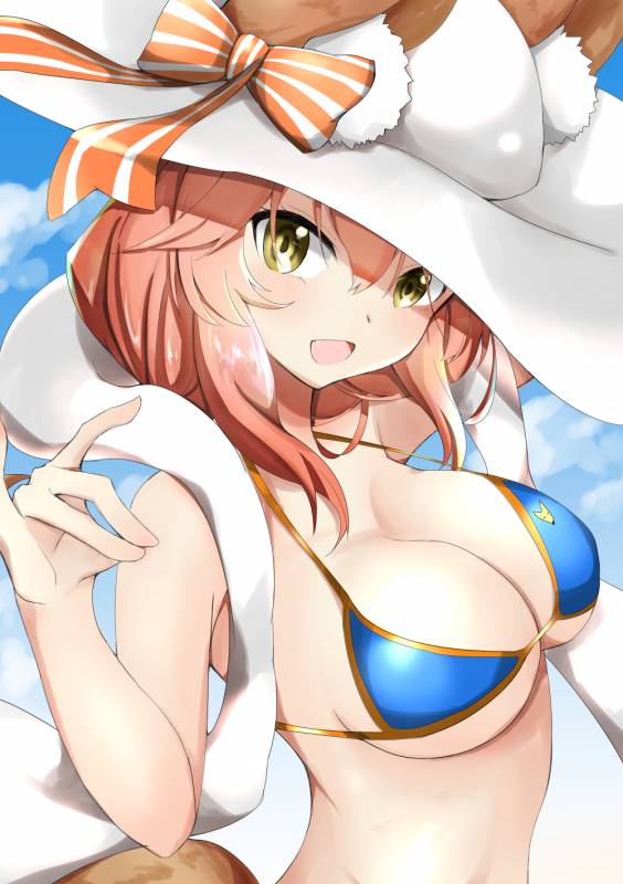 tamamo (fate) (all)+tamamo no mae (swimsuit lancer) (fate)