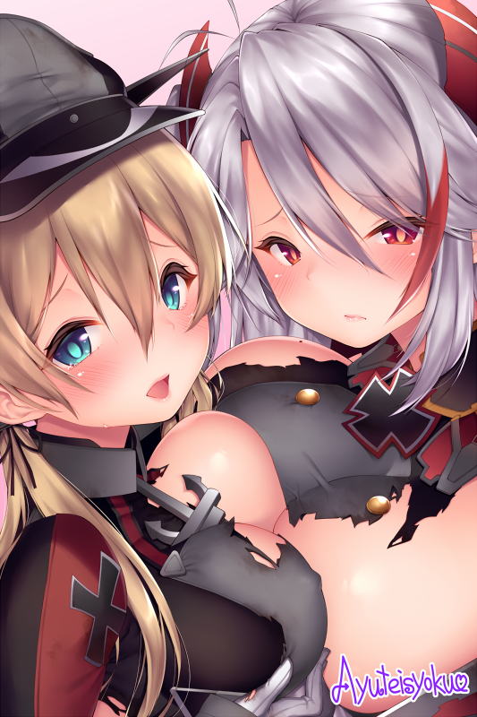 prinz eugen (azur lane)+prinz eugen (kantai collection)